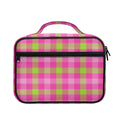 Green And Pink Buffalo Plaid Print Briefcase Bible Bag