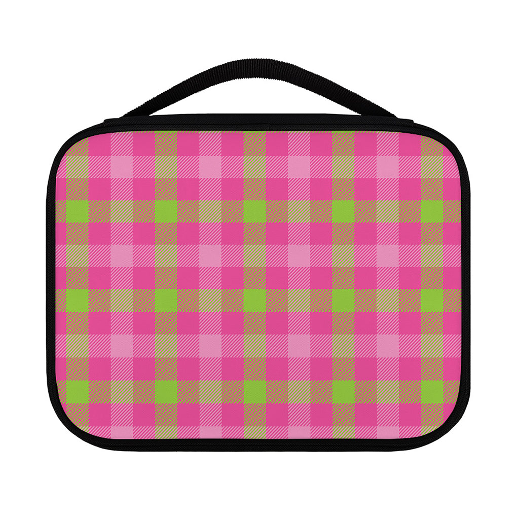 Green And Pink Buffalo Plaid Print Classic Bible Case