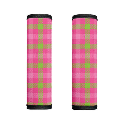 Green And Pink Buffalo Plaid Print Handle Covers