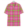 Green And Pink Buffalo Plaid Print Hawaiian Shirt