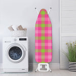 Green And Pink Buffalo Plaid Print Ironing Board Cover
