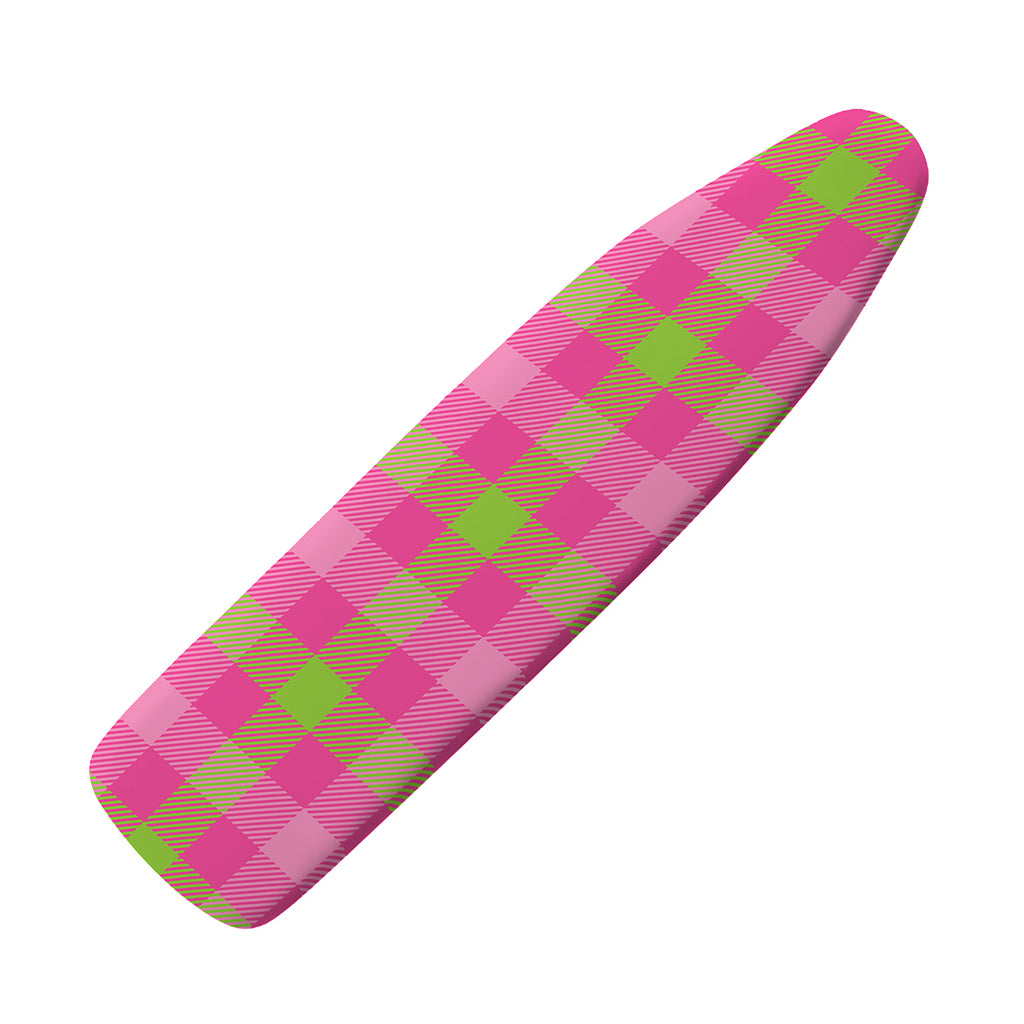 Green And Pink Buffalo Plaid Print Ironing Board Cover