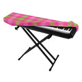 Green And Pink Buffalo Plaid Print Piano Keyboard Cover