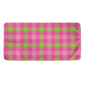 Green And Pink Buffalo Plaid Print Towel