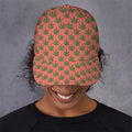 Green And Pink Cannabis Leaf Print Baseball Cap