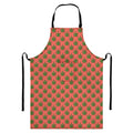 Green And Pink Cannabis Leaf Print Bib Apron With Pocket