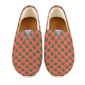 Green And Pink Cannabis Leaf Print Casual Shoes