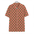 Green And Pink Cannabis Leaf Print Hawaiian Shirt