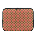 Green And Pink Cannabis Leaf Print Laptop Sleeve