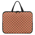 Green And Pink Cannabis Leaf Print Laptop Sleeve With Handle