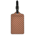 Green And Pink Cannabis Leaf Print Luggage Tag