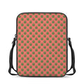 Green And Pink Cannabis Leaf Print Rectangular Crossbody Bag