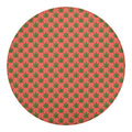 Green And Pink Cannabis Leaf Print Round Blanket