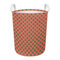 Green And Pink Cannabis Leaf Print Round Laundry Basket