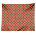 Green And Pink Cannabis Leaf Print Tapestry