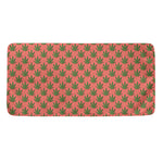 Green And Pink Cannabis Leaf Print Towel