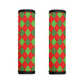 Green And Red Argyle Pattern Print Handle Covers