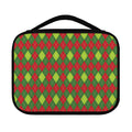 Green And Red Christmas Argyle Print Classic Bible Case