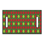 Green And Red Christmas Argyle Print Golf Cart Seat Cover