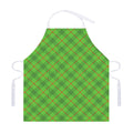 Green And Red Plaid Pattern Print Adjustable Apron