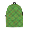 Green And Red Plaid Pattern Print Backpack