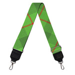 Green And Red Plaid Pattern Print Bag Strap
