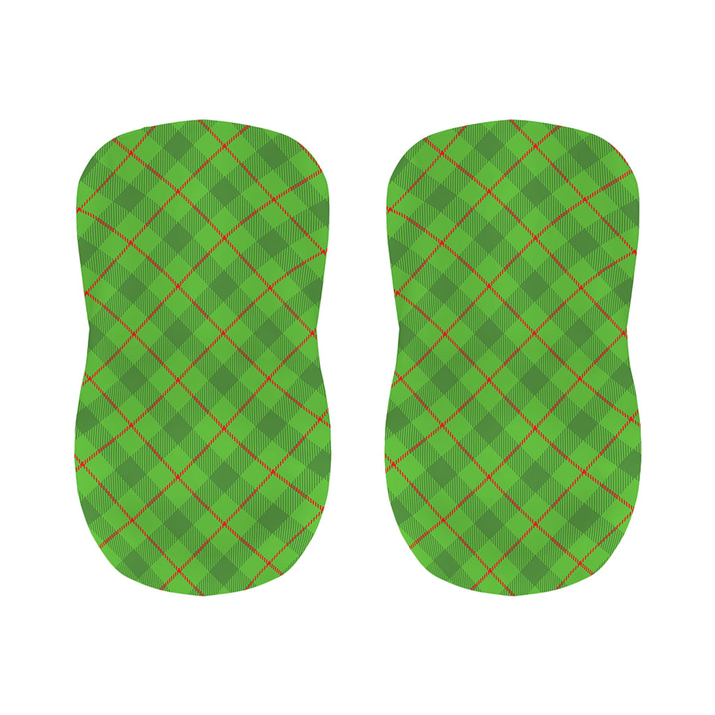 Green And Red Plaid Pattern Print Bar Stool Covers