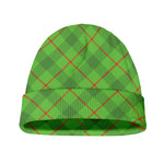 Green And Red Plaid Pattern Print Beanie