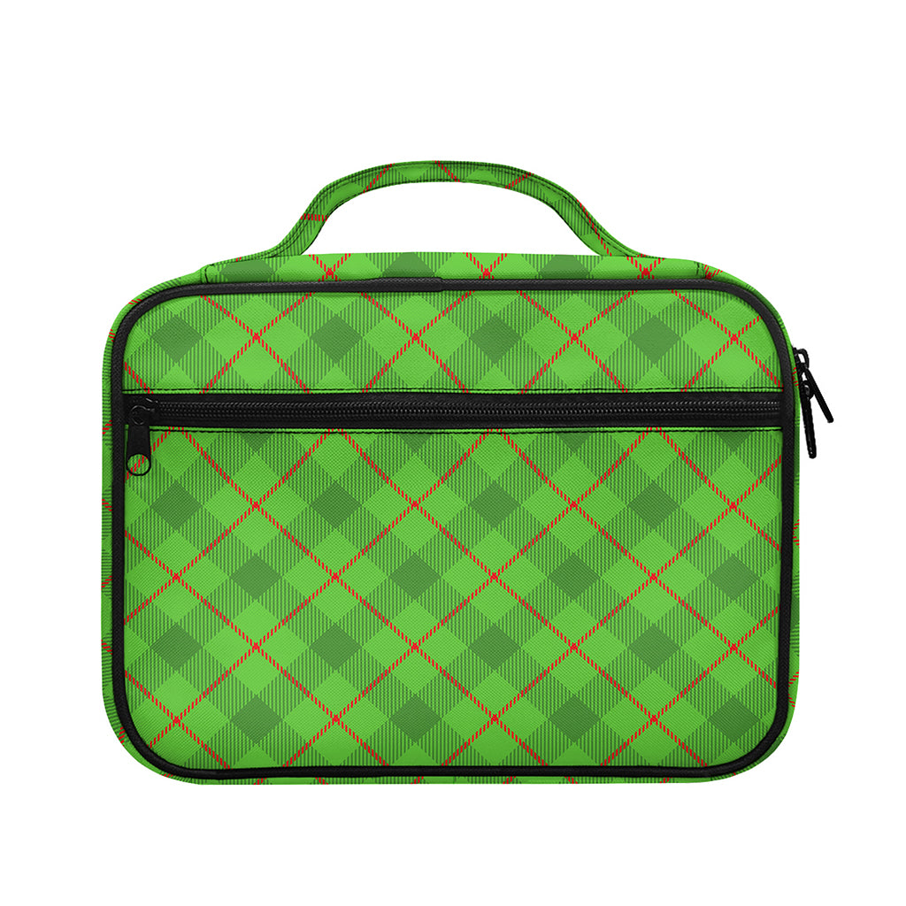 Green And Red Plaid Pattern Print Briefcase Bible Bag
