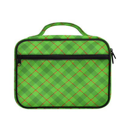 Green And Red Plaid Pattern Print Briefcase Bible Bag