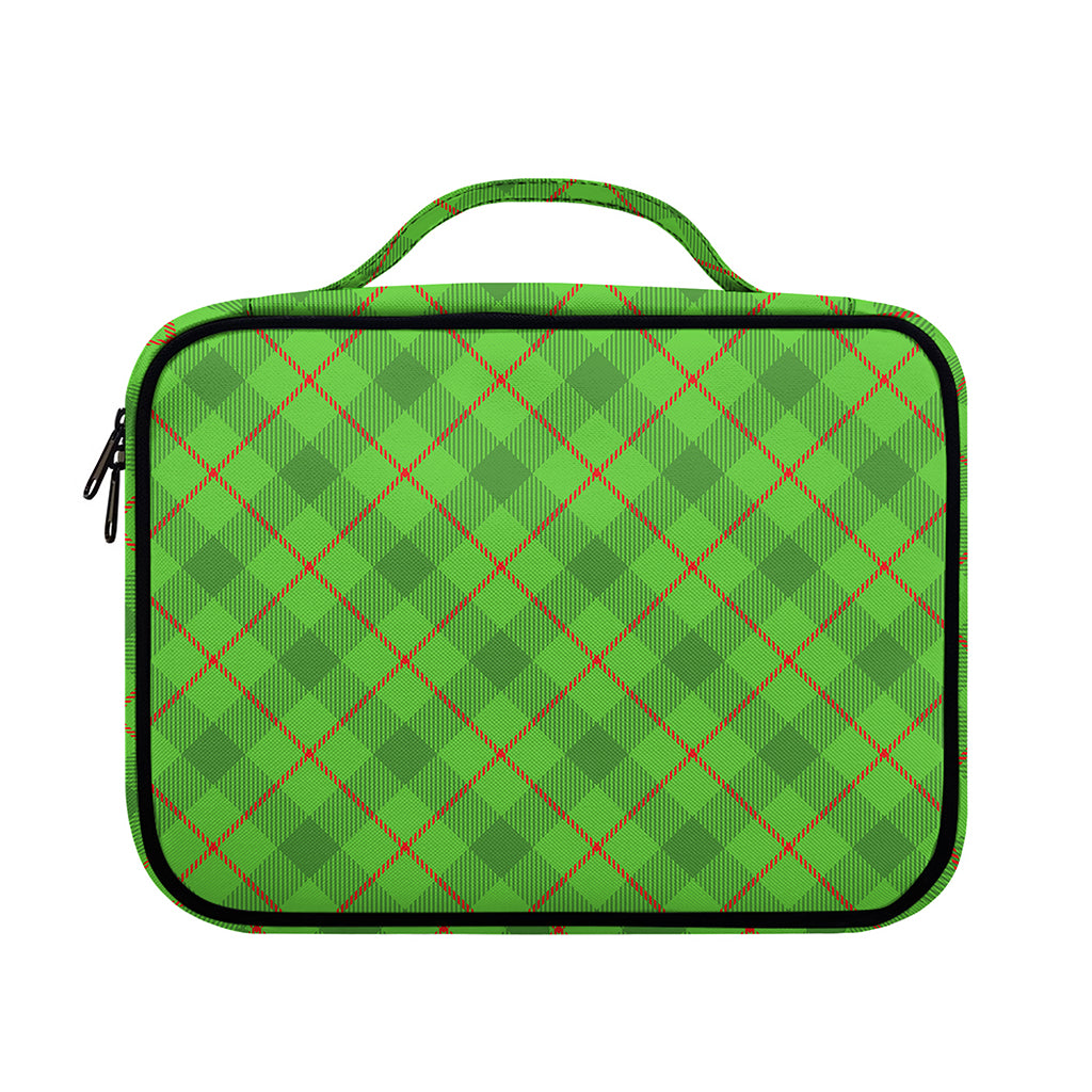 Green And Red Plaid Pattern Print Briefcase Bible Bag
