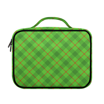 Green And Red Plaid Pattern Print Briefcase Bible Bag