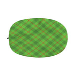 Green And Red Plaid Pattern Print Car Side Mirror Covers