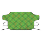 Green And Red Plaid Pattern Print Car Windshield Snow Cover