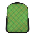 Green And Red Plaid Pattern Print Casual Backpack