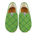 Green And Red Plaid Pattern Print Casual Shoes