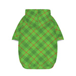 Green And Red Plaid Pattern Print Dog Zip Up Hoodie