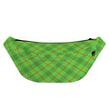 Green And Red Plaid Pattern Print Fanny Pack