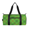 Green And Red Plaid Pattern Print Gym Bag