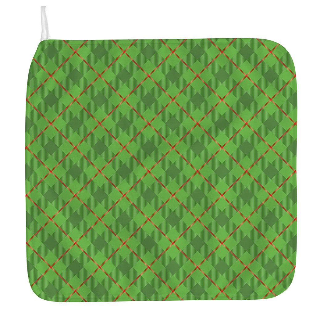 Green And Red Plaid Pattern Print Hand Towel