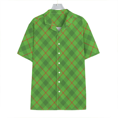 Green And Red Plaid Pattern Print Hawaiian Shirt