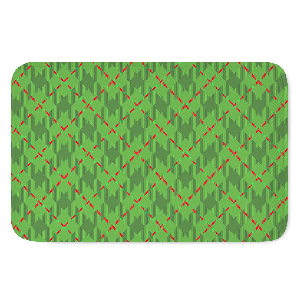Green And Red Plaid Pattern Print Indoor Door Mat
