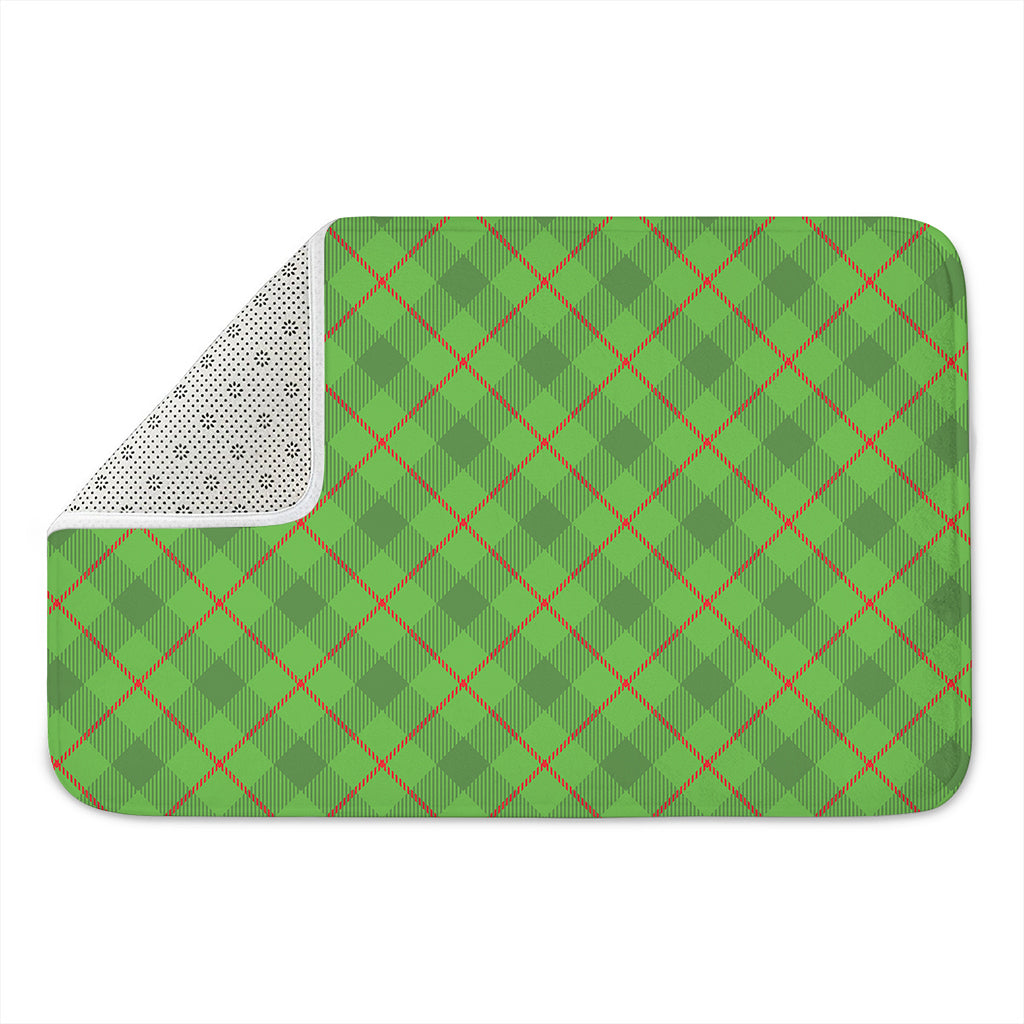 Green And Red Plaid Pattern Print Indoor Door Mat
