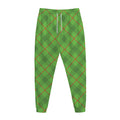 Green And Red Plaid Pattern Print Jogger Pants