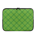 Green And Red Plaid Pattern Print Laptop Sleeve