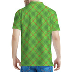Green And Red Plaid Pattern Print Men's Polo Shirt
