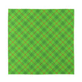 Green And Red Plaid Pattern Print Silk Bandana