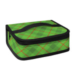 Green And Red Plaid Pattern Print Small Lunch Bag