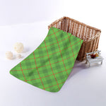 Green And Red Plaid Pattern Print Towel