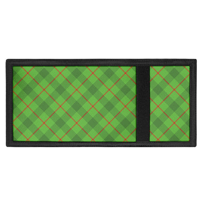 Green And Red Plaid Pattern Print Trifold Wallet